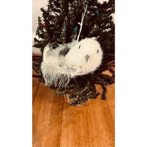 Bird Christmas tree ornament Feather Foam Vintage